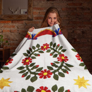 Presidents Wreath FINISHED QUILT = Incredible Hand Applique & Quilting