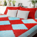 Patchwork Log Cabin Sunshine and Shadows FINISHED QUILT