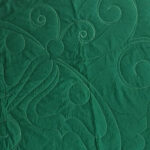Dark Hunter Green Custom FINISHED COMFORTER - Butterfly designs