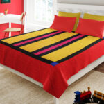 Amish Inspired traditionaal Bar Design FINISHED QUILT - Intricate Quilting