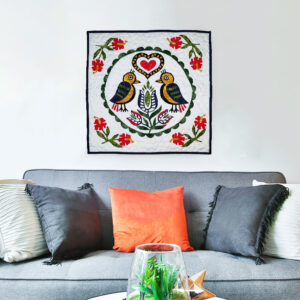 Double Distle Finks Pennsylvania Hex wall sized FINISHED QUILT