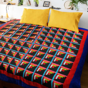 Patchwork Sparkling Diamond Log Cabin FINISHED QUILT