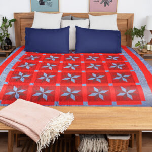 Simple Country styled Star FINISHED QUILT – Queen size