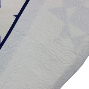 Blue & White Ohio Stars with border FINISHED QUILT – Twin XL Size