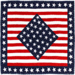 4th of July Patriotic Stars & Stripes Wall Sized FINISHED QUILT