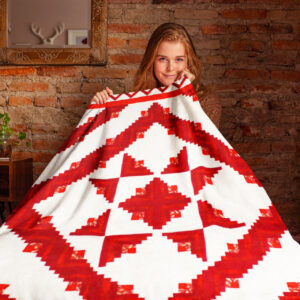 Log Cabin Star with Great Lightning Borders FINISHED QUILT perfect in every way