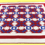 Handmade Patchwork Pineapple design FINISHED QUILT Great Patriotic colors