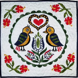 Double Distle Finks Pennsylvania Hex wall sized FINISHED QUILT