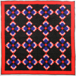 Masculine Bear Paw FINISHED QUILT - Patchwork Queen quilt -