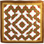 Earth Tone Log Cabin - Abstract Modern design - FINISHED QUILT