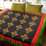 Carolina Lily hand applique FINISHED QUILT Great Quilting Details