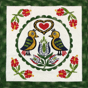 Double Distle Finks Pennsylvania Hex wall sized FINISHED QUILT