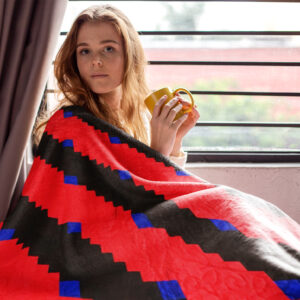 Streaks of Lightning Log Cabin FINISHED QUILT – Masculine Quilt