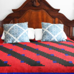 Streaks of Lightning Log Cabin FINISHED QUILT - Masculine Quilt