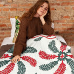 Nice Hand Applique Princess Feather * Finished Quilt wih fantastic quilting !