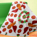 Eagles & Eloral hand applique QUILT TOP - Patriotic Wall size quilt