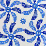 Blue & White Hand Applique Princess Feather QUILT TOP - Incredible vine border