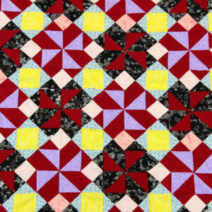 Patchwork Pinwheel QUILT TOP – Very nice look and feel to this quilt top