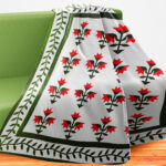 Hand Applique Carolina Lily - QUILT TOP - Queen, Elegant Must See Design