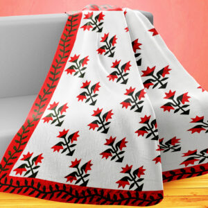 Hand Applique Carolina Lily – QUILT TOP – Queen, Elegant Must See Design