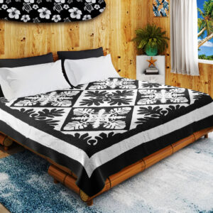 Hawaiian Sampler design masterpiece QUILT TOP – All Hand Applique ! – Queen